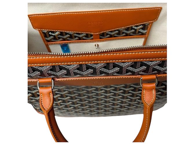 Goyard Borsa Documenti Cisalpin Marrone Beige - vista 4