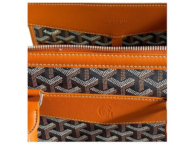 Goyard Borsa Documenti Cisalpin Marrone Beige - vista 5