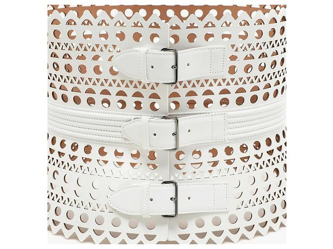 Cinturón Corsé Vienne Alaïa Blanco - vista 2