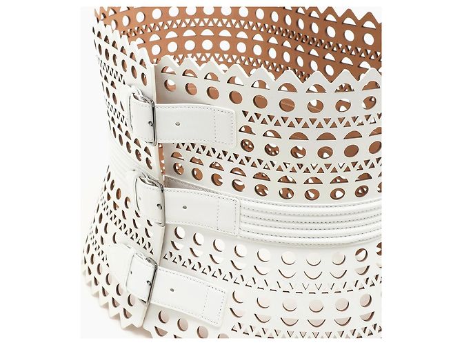 Cinturón Corsé Vienne Alaïa Blanco - vista 3