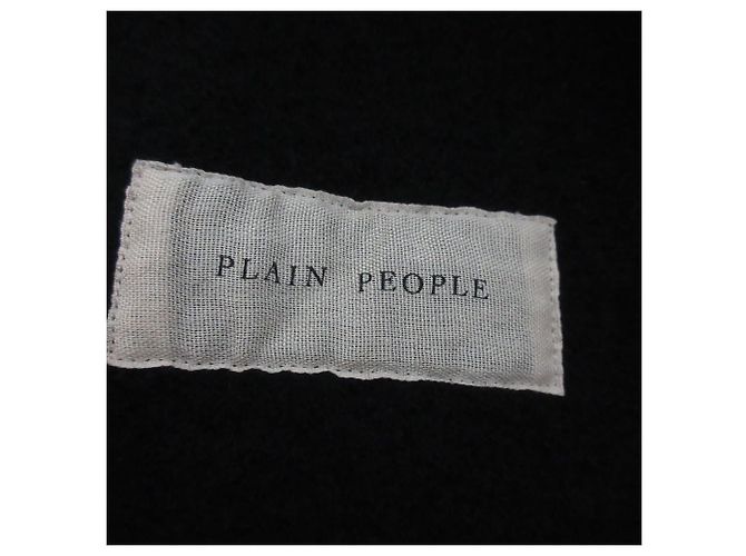 Autre Marque Abrigo con capucha de lana Mossa PLAIN PEOPLE Negro - vista 8