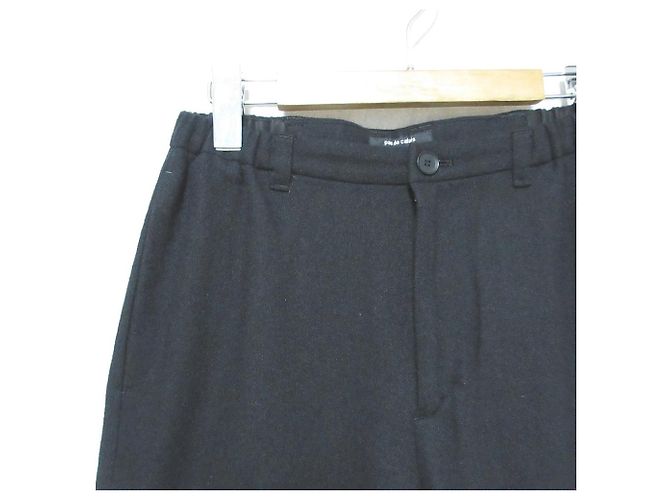 Autre Marque Kurze ECO Wollflanell-Hose pas de calais Schwarz - Ansicht 3