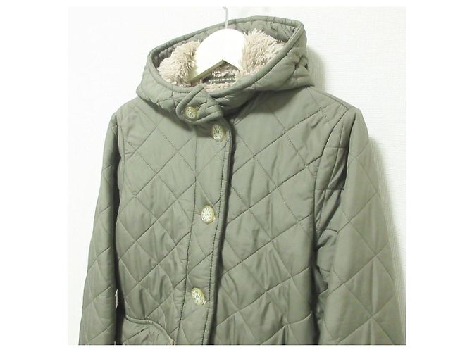 Autre Marque Casaco longo acolchoado Mackintosh Verde Caqui - vista 4
