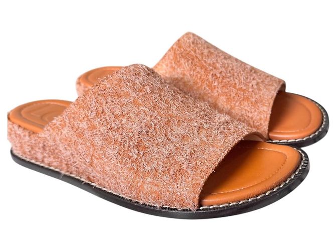 Ciabatte Loewe in pelle Tan Arancione - vista 2