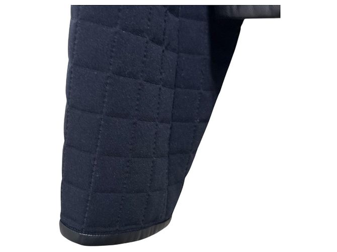 Autre Marque Chaqueta Ballsey Square Quilt Dobby sin cuello Negro - vista 6