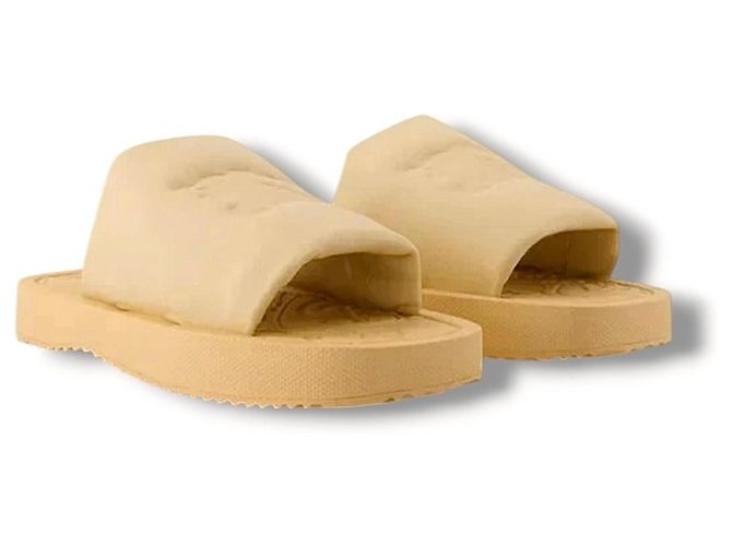 Infradito in gomma Burberry - Beige - vista 2