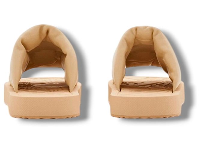 Infradito in gomma Burberry - Beige - vista 4