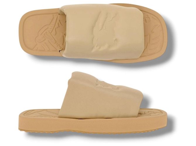 Infradito in gomma Burberry - Beige - vista 5