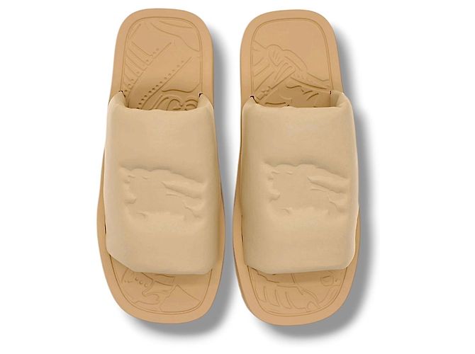 Infradito in gomma Burberry - Beige - vista 9