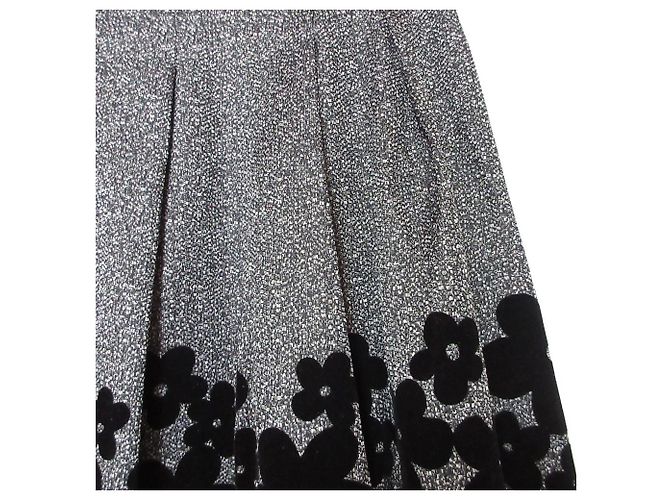 Autre Marque Falda acampanada M'S GRACY con estampado Flower Flocky y cinta Negro - vista 3