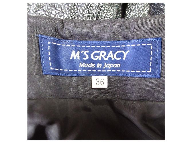 Autre Marque Falda acampanada M'S GRACY con estampado Flower Flocky y cinta Negro - vista 5
