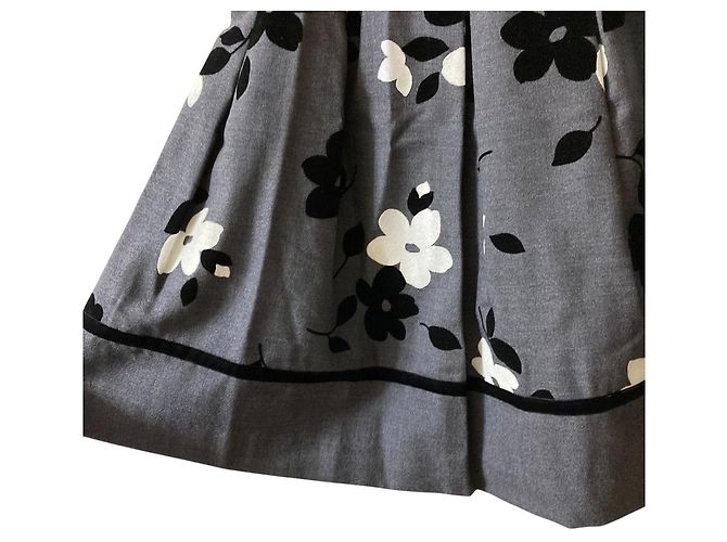 Autre Marque Falda a la rodilla M'S GRACY Hanagara Flocky Print Castaño - vista 3