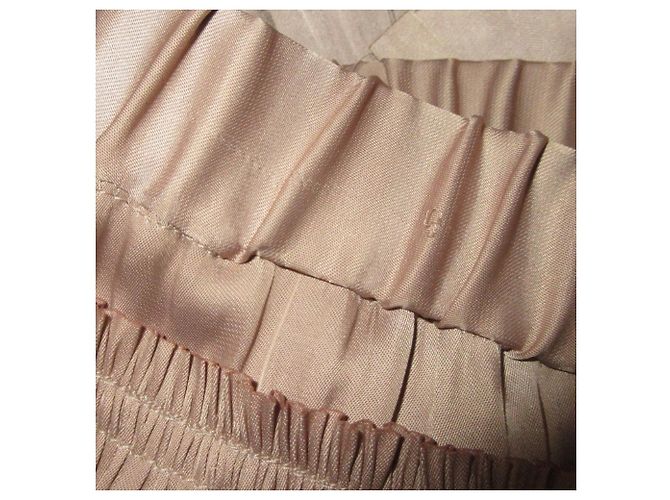 Autre Marque Gonna lunga a balzi sovrapposti Diagram 24AW Beige - vista 4
