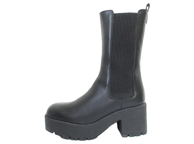 Botas Chelsea de piel Max Mara WEEKEND Negro - vista 2