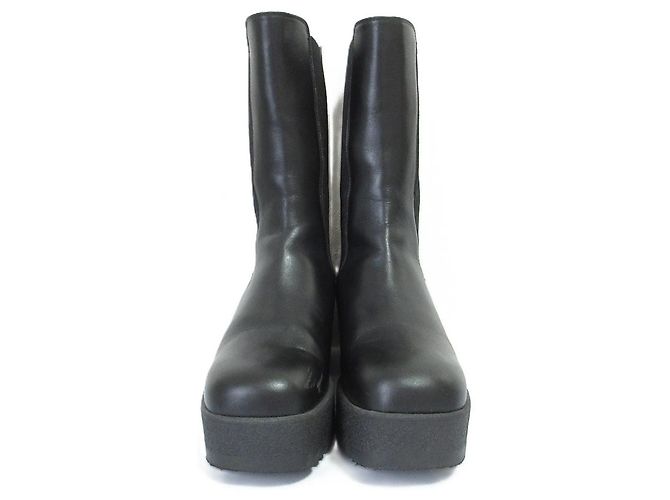 Botas Chelsea de piel Max Mara WEEKEND Negro - vista 3