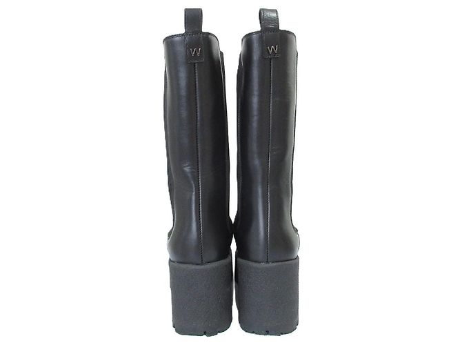 Botas Chelsea de piel Max Mara WEEKEND Negro - vista 7
