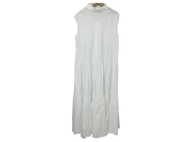 Autre Marque Vestido largo sin mangas Diagram Diagram Blanco - vista 2