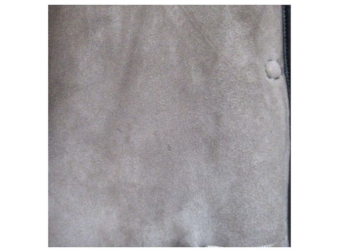 Autre Marque Abrigo con capucha de shearling 23ku Castaño - vista 6