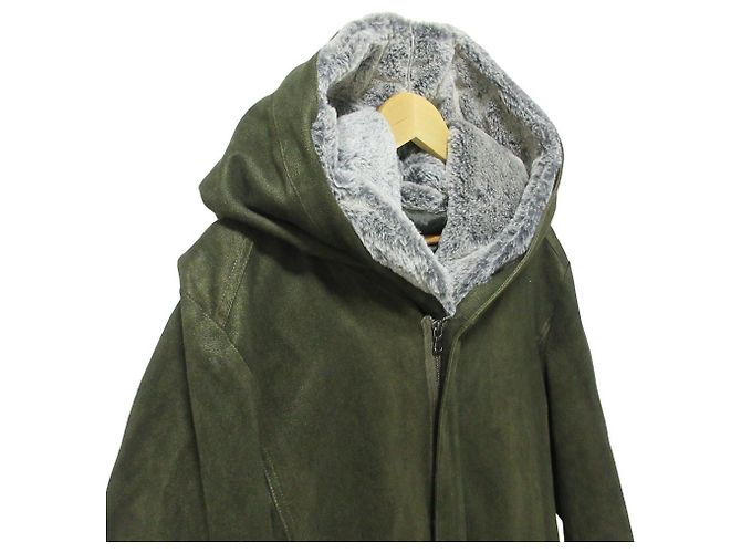 Autre Marque Abrigo TORNADO MART con forro de piel Verde Caqui - vista 4