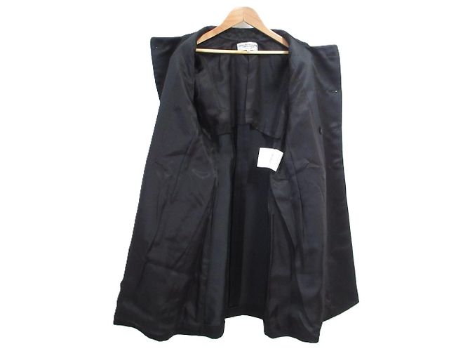 Autre Marque Comme des Garcons robe de chambre Satin Coat Negro - vista 4