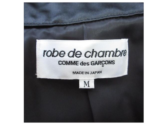 Autre Marque Comme des Garcons robe de chambre Satin Coat Negro - vista 7