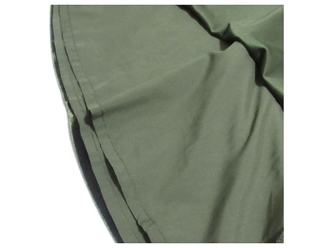 Autre Marque PAMEO POSE Velor Mandarin Mini Kleid Velor Kleid Grün Khaki - Ansicht 17