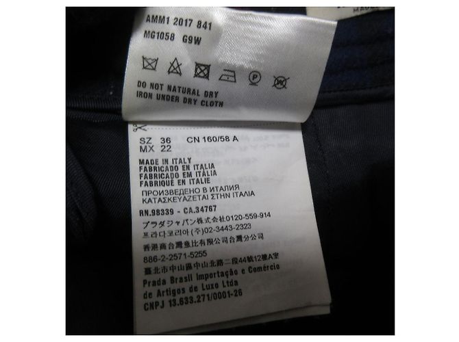 Miu Miu Wool Alpaca Check Gold Button Mini Skirt - view 7