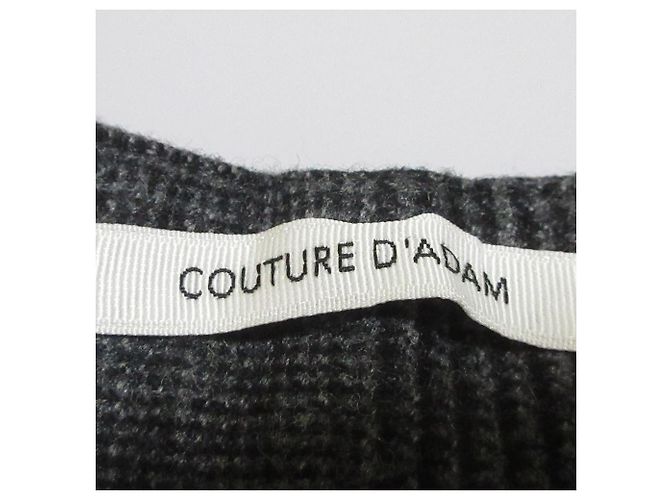 Autre Marque Pantalones de lana con estampado Glen Check COUTURE D’ADAM Castaño - vista 6