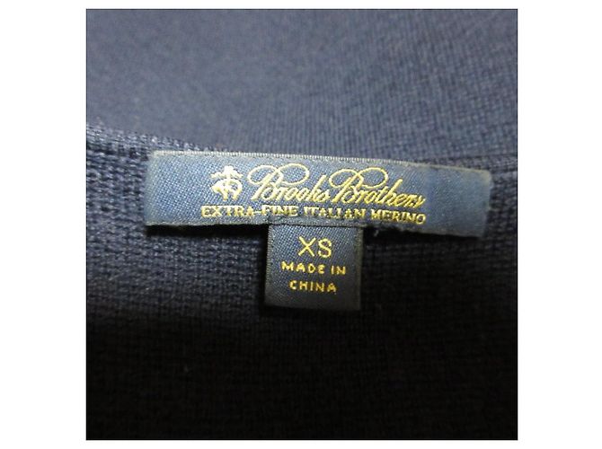 Autre Marque Brooks Brothers Strick-Ensemble mit 2 Wegen Blau Marineblau - Ansicht 8