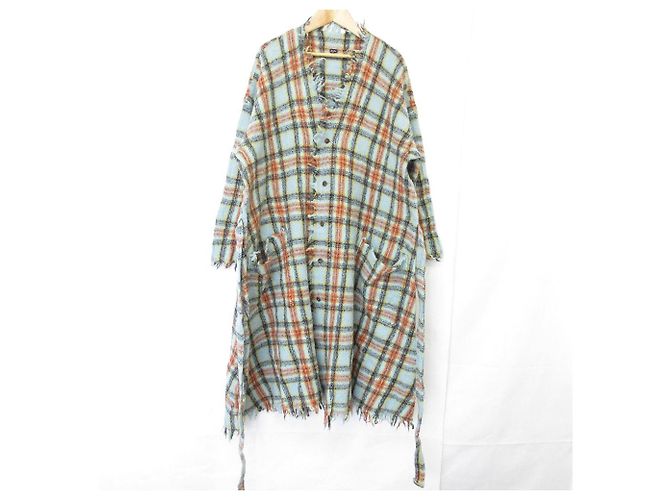 Autre Marque Abrigo largo 2way Indo Merino 45R Azul - vista 2