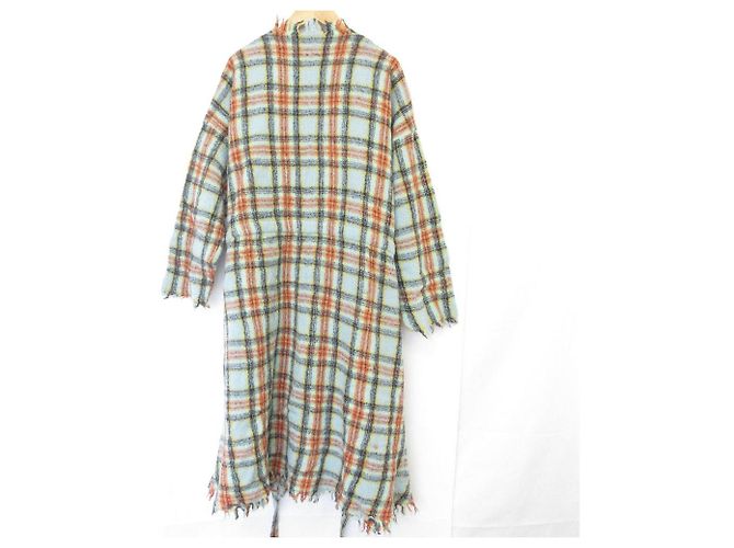 Autre Marque Abrigo largo 2way Indo Merino 45R Azul - vista 3