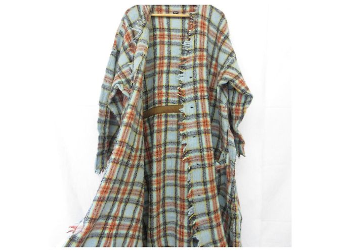 Autre Marque Abrigo largo 2way Indo Merino 45R Azul - vista 4