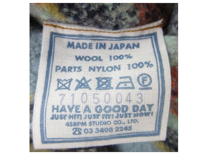 Autre Marque Abrigo largo 2way Indo Merino 45R Azul - vista 8