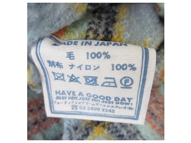 Autre Marque Abrigo largo 2way Indo Merino 45R Azul - vista 9