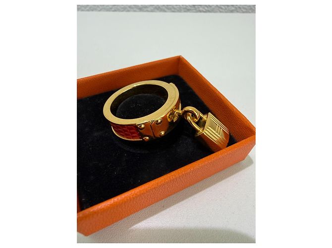 Hermès Anello per foulard Kelly Oro Gold hardware - vista 2