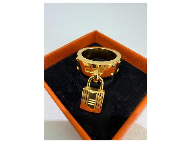 Hermès Anello per foulard Kelly Oro Gold hardware - vista 3
