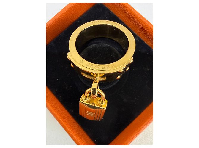 Hermès Anello per foulard Kelly Oro Gold hardware - vista 4