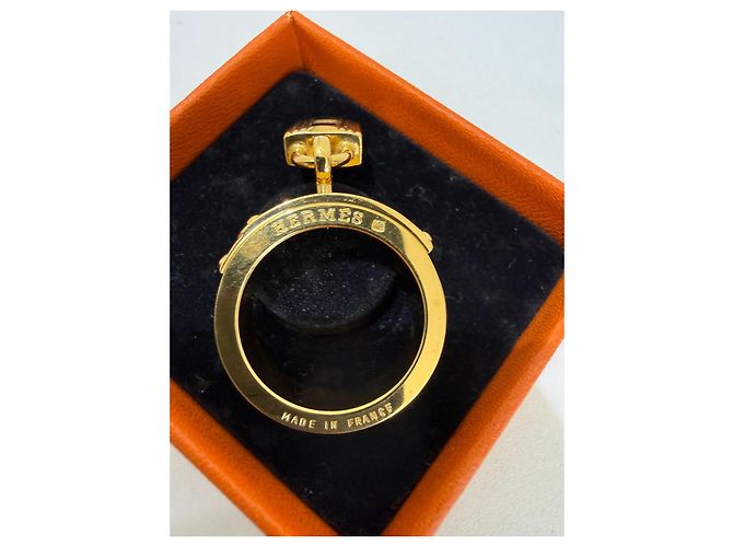 Hermès Anello per foulard Kelly Oro Gold hardware - vista 5