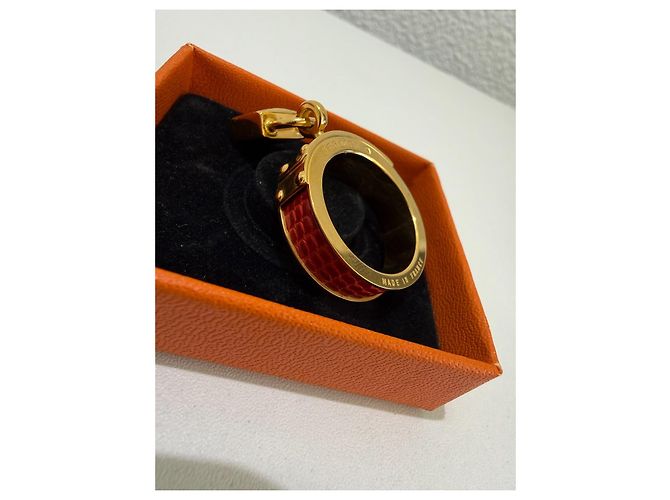 Hermès Anello per foulard Kelly Oro Gold hardware - vista 6