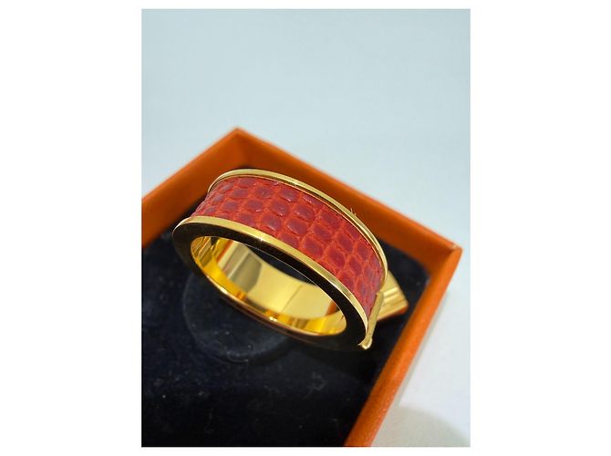Hermès Anello per foulard Kelly Oro Gold hardware - vista 7