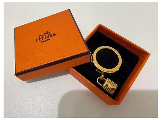 Hermès Anello per foulard Kelly Oro Gold hardware - vista 8