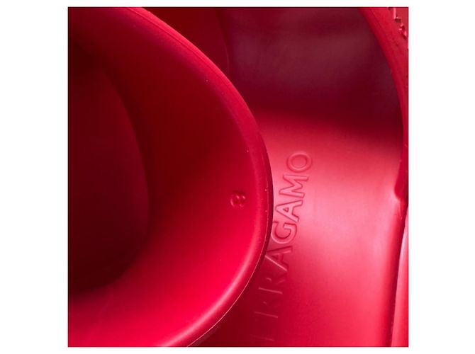 Salvatore Ferragamo Sandali Platform Rossi Rosso - vista 17