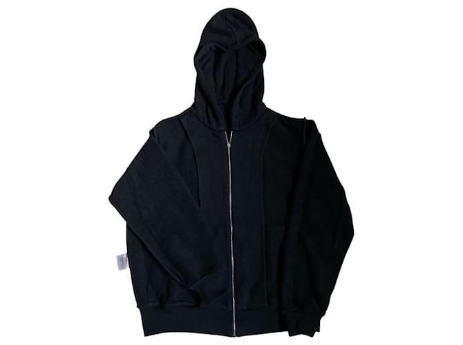 Chanel Astronaut Kapuzenpullover mit Reißverschluss Schwarz - Ansicht 4
