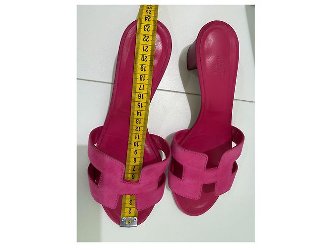 Hermès Oasis Rosa Veloursleder Pink - Ansicht 12