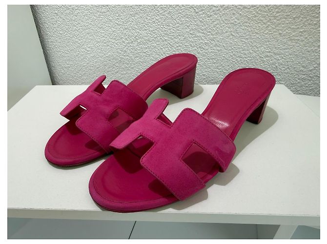 Hermès Oasis Rosa Veloursleder Pink - Ansicht 3