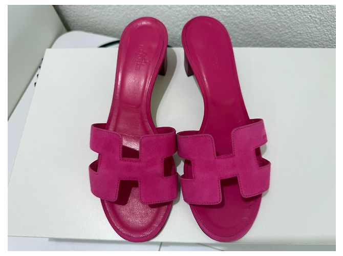 Hermès Oasis Rosa Veloursleder Pink - Ansicht 4