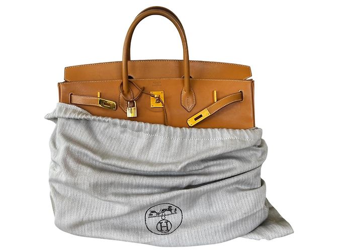 Hermès Birkin 40 Vache Naturelle Borsa Tan Marrone - vista 3