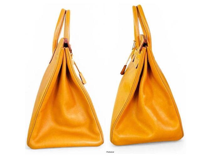 Hermès Birkin 40 Vache Naturelle Borsa Tan Marrone - vista 5