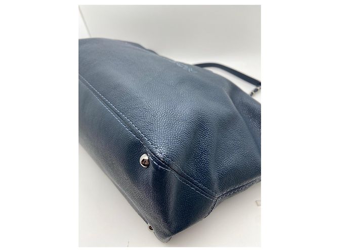 Borsa Chanel GST in Pelle Caviar Blu Navy - vista 6
