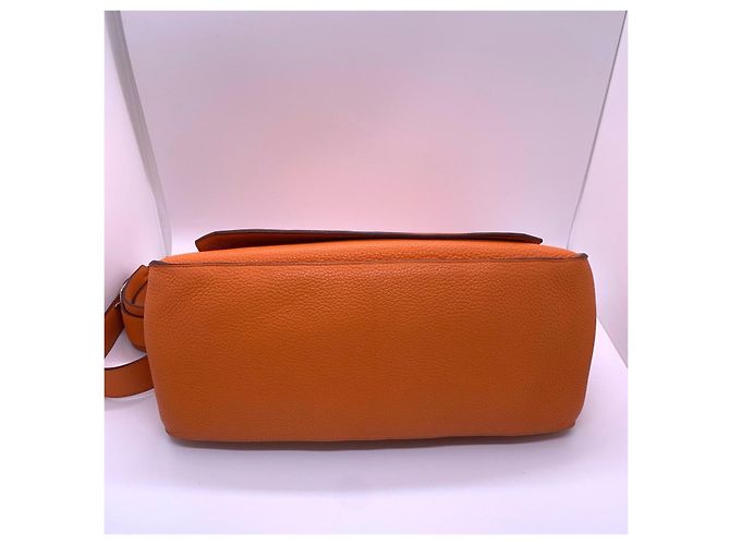 Borsa Hermès Jypsière Pelle Togo Arancione - vista 6